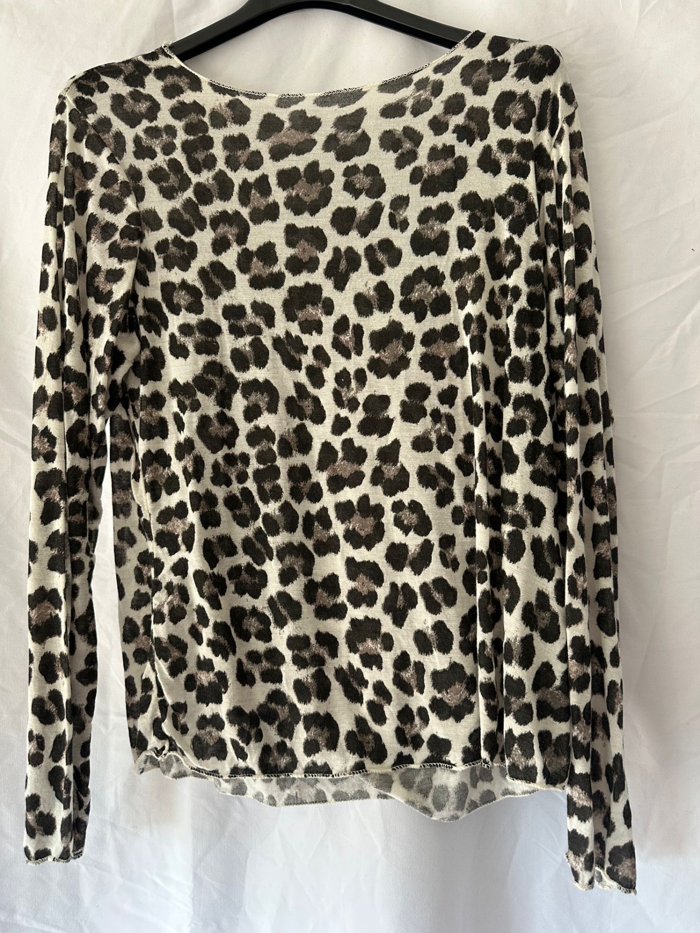 Longsleeve 'Leo' – Creme/Braun