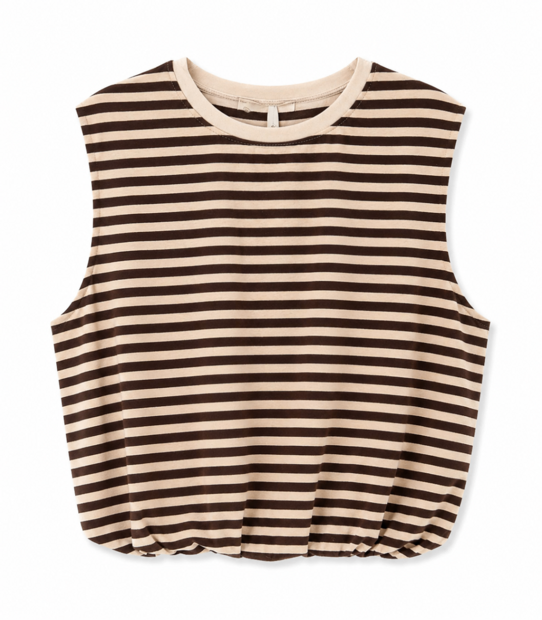 Bubble Top 'Stripes Brown'