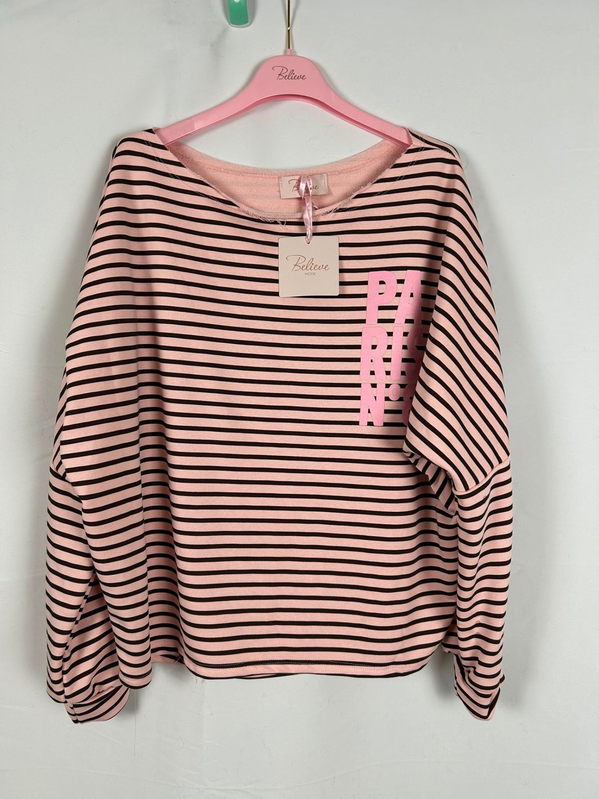 Streifen-Sweater 'Paris N°8'