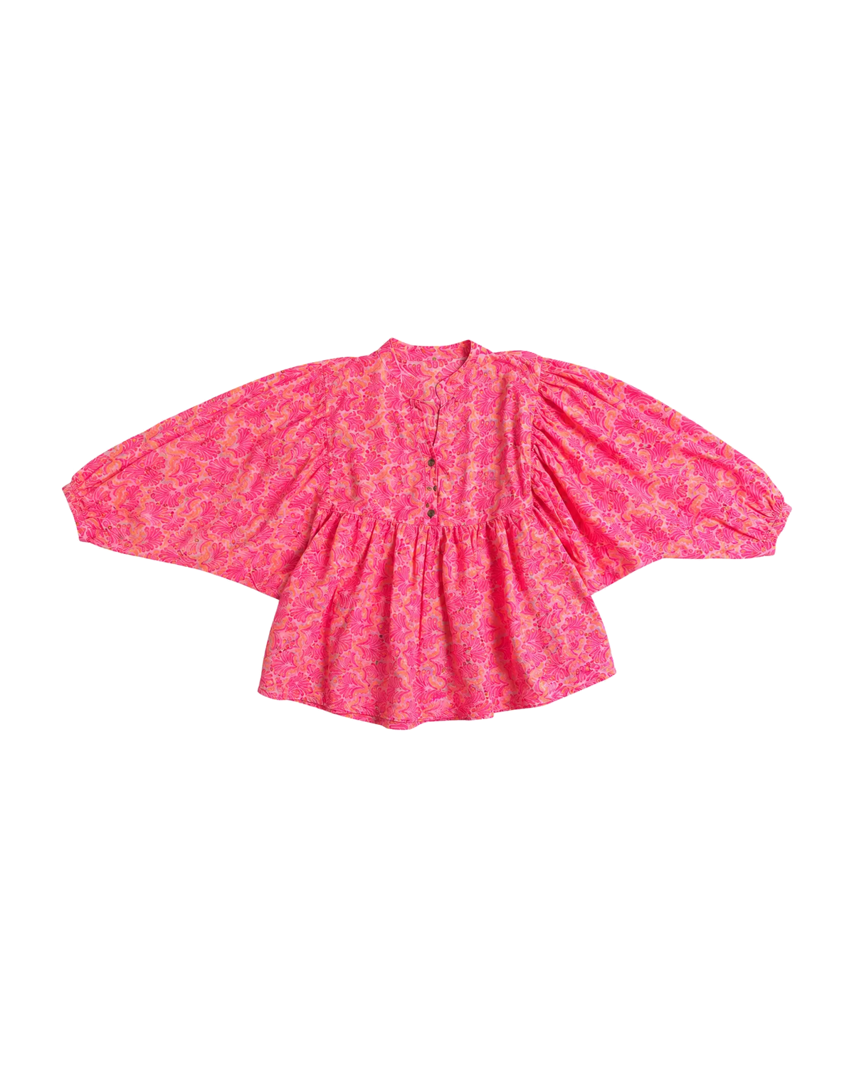 Boho Bluse 'Flower' – Pink