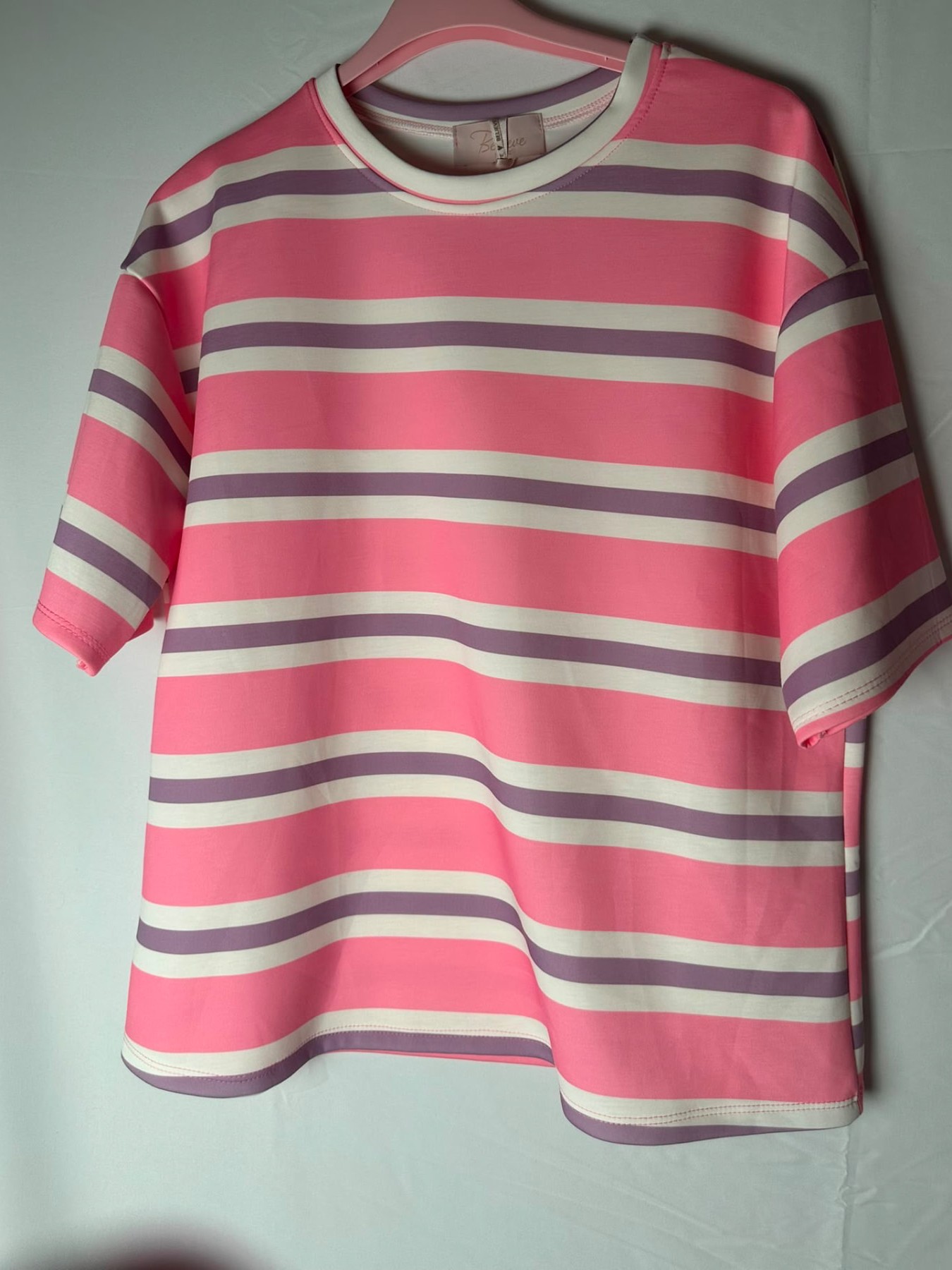 Shirt 'Stripes' – Pink/Flieder