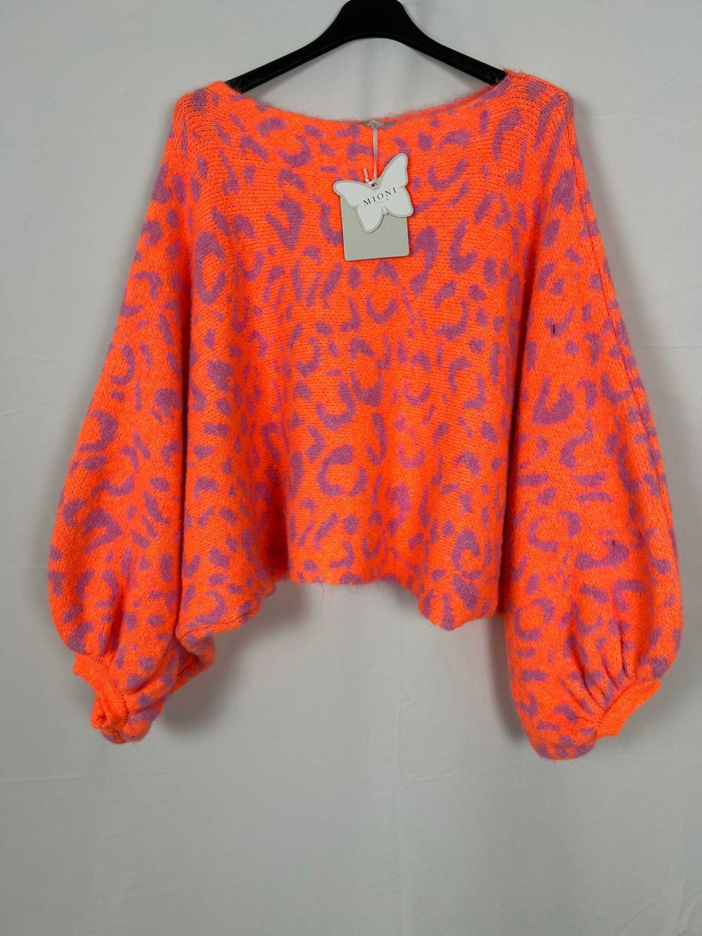 Strickpulli 'Neon Leo'
