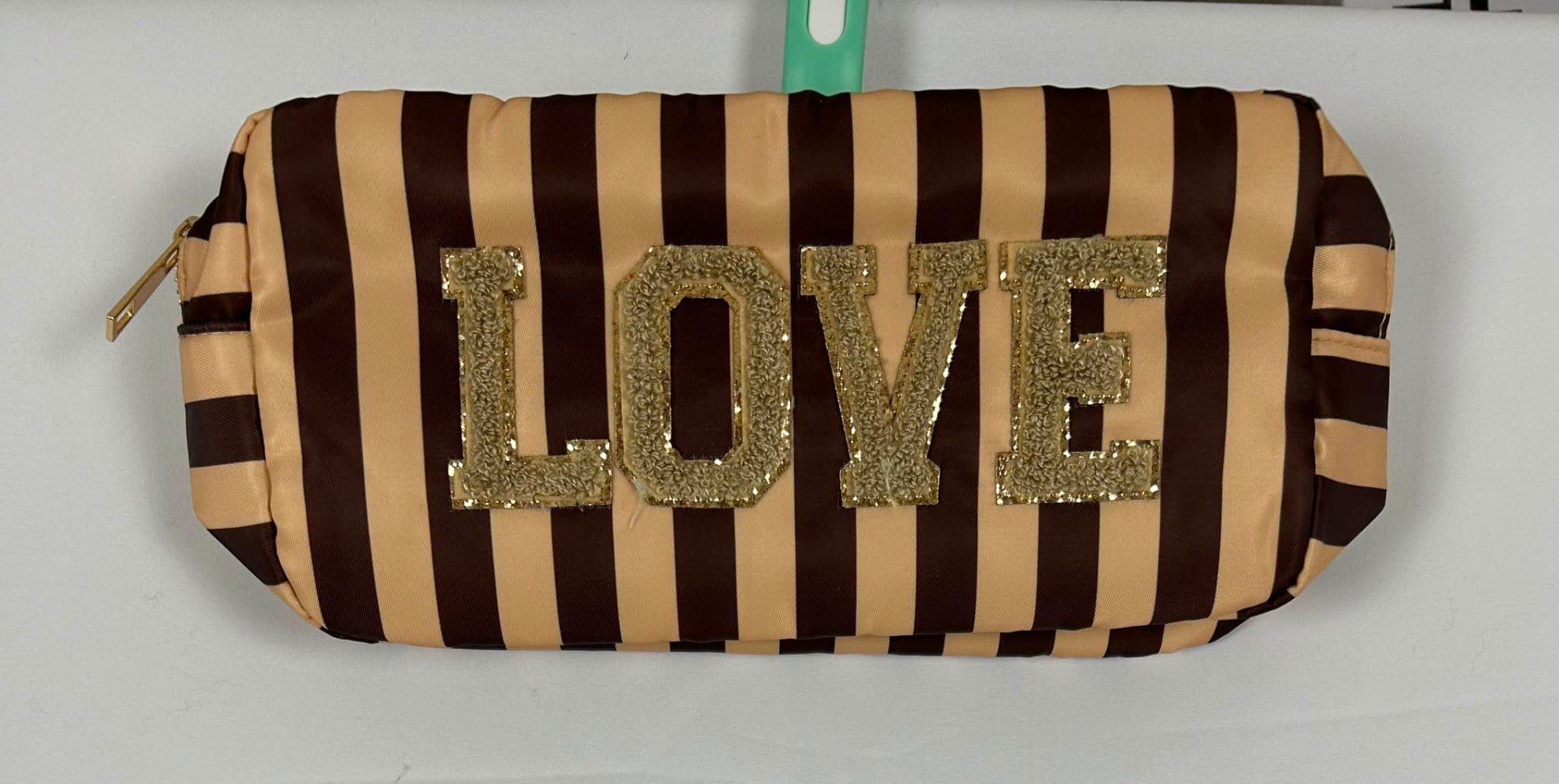 Kosmetiktasche 'Love' – Braun