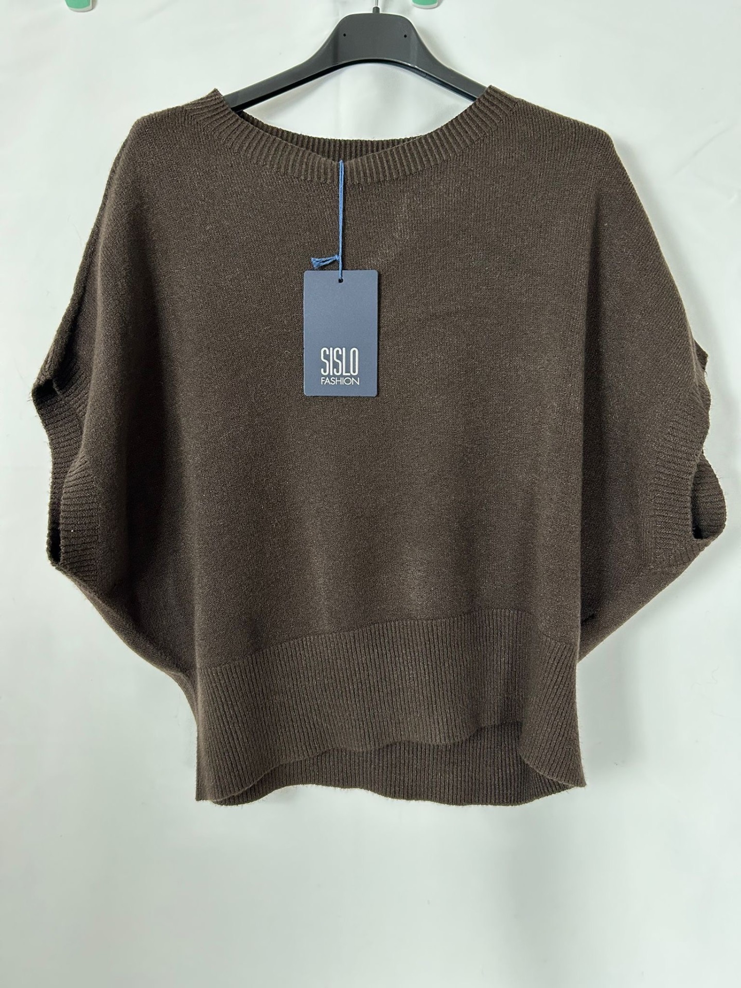Strickshirt 'Basic' – Braun