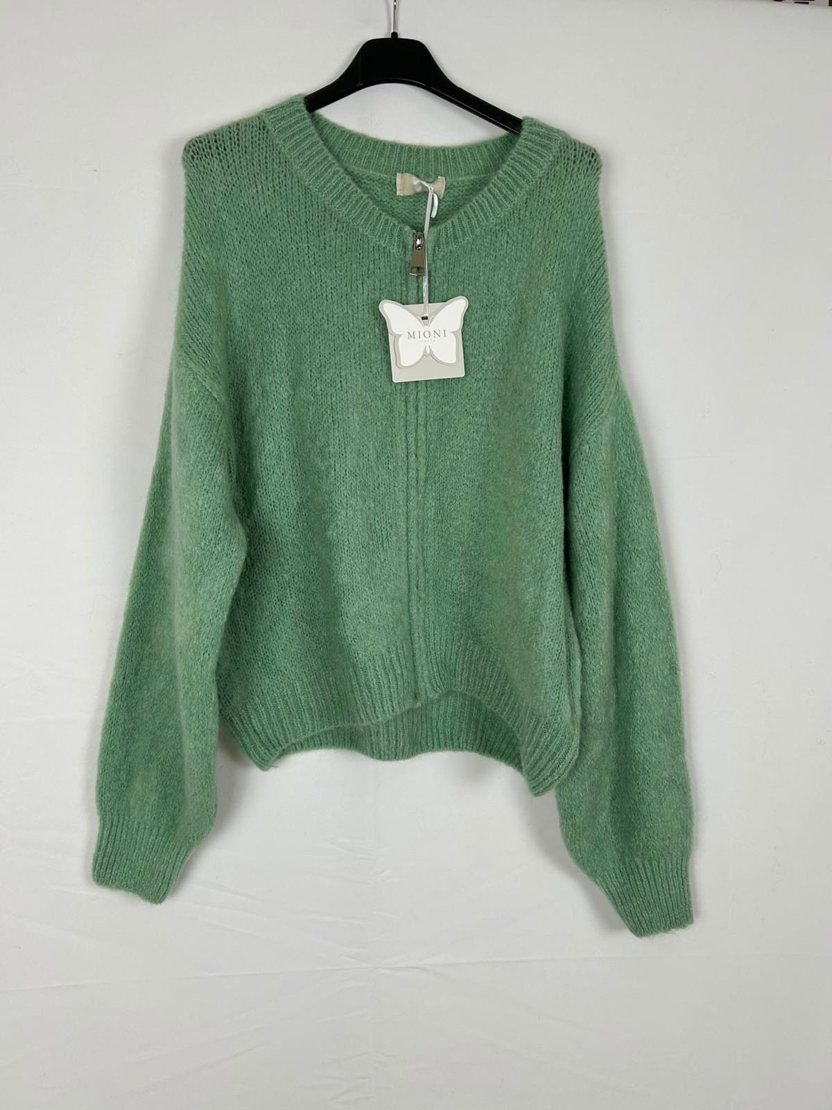 Strickjacke 'Zipper'